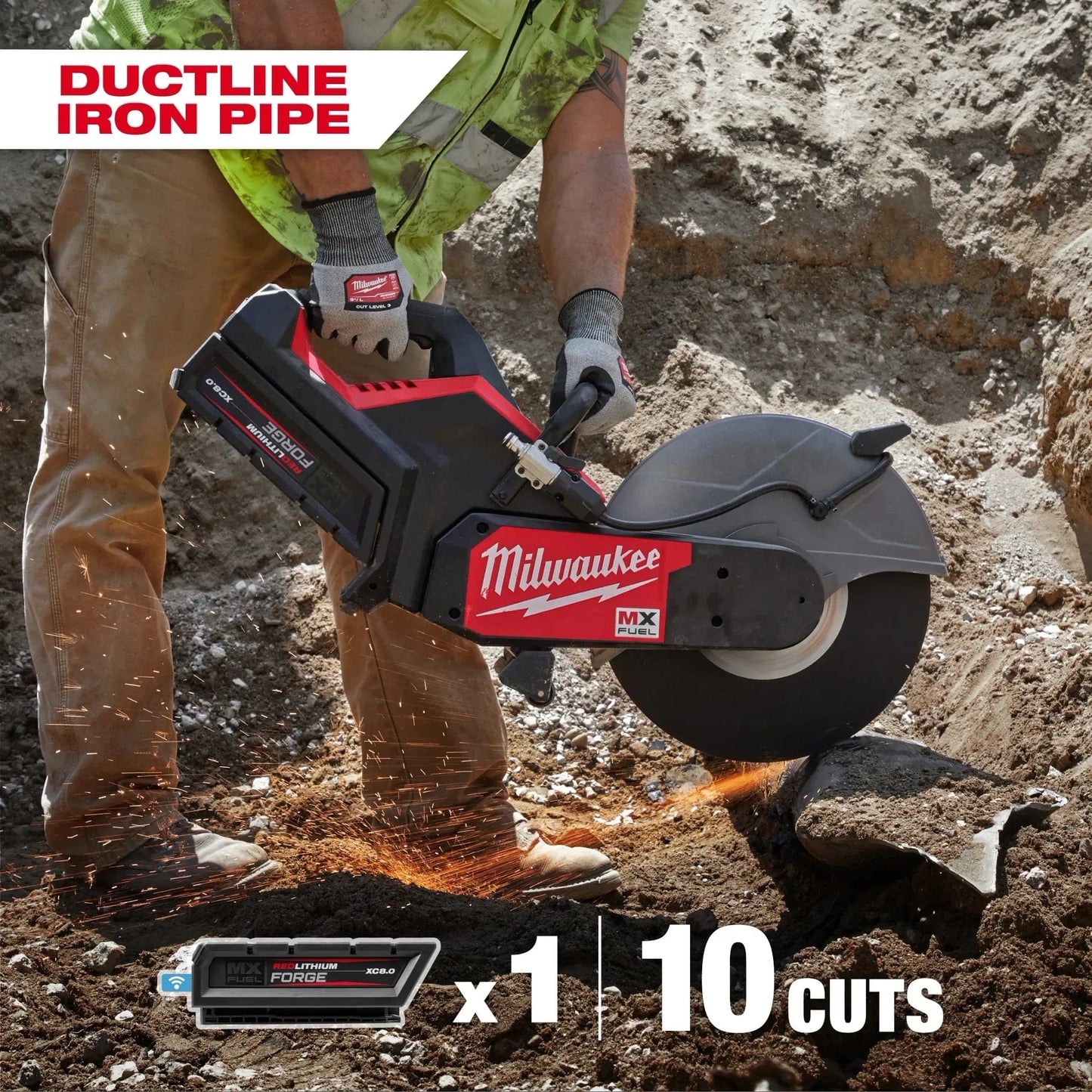 Milwaukee MX FUEL™ 14" Battery Power Cutter