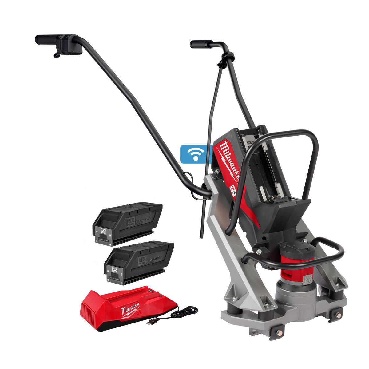 Milwaukee MXF381-2CP MX FUEL vibratory screed kit with two CP203 batteries and charger