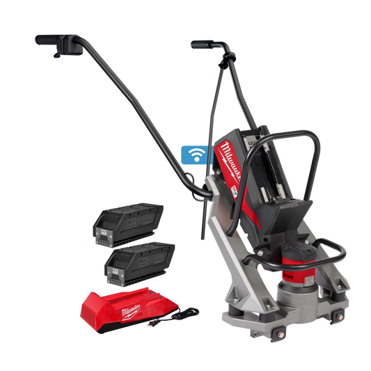 Milwaukee MXF381-2CP MX FUEL vibratory screed kit with two CP203 batteries and charger