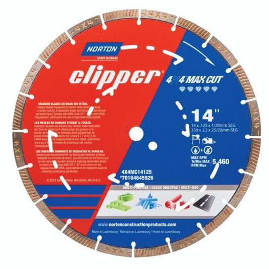 Norton 4X4 Premium Max Cut Diamond Blade
