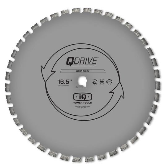 16.5" Q-Drive Segmented Hard Brick Blade iQ Power Tools