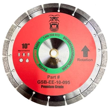 Gorilla GSB-EE-10-095 10" Early Entry Diamond Blade