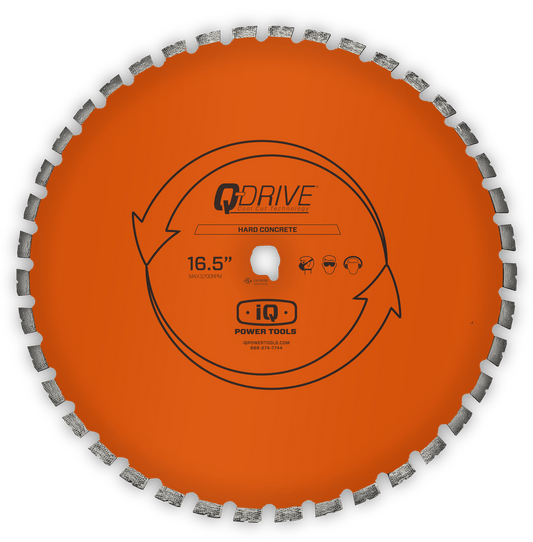 16.5" Q-Drive Segmented Hard Concrete Blade iQ Power Tools