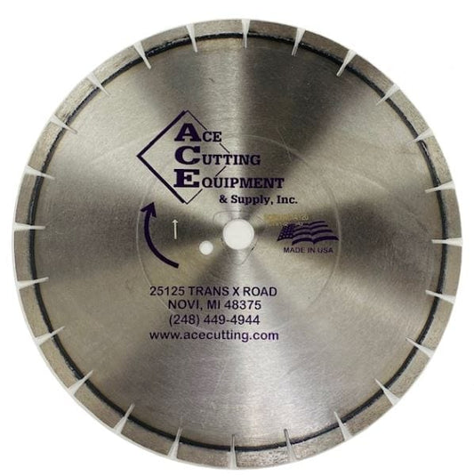 Ace 12" - 14" Early Entry Green Concrete Diamond Blade