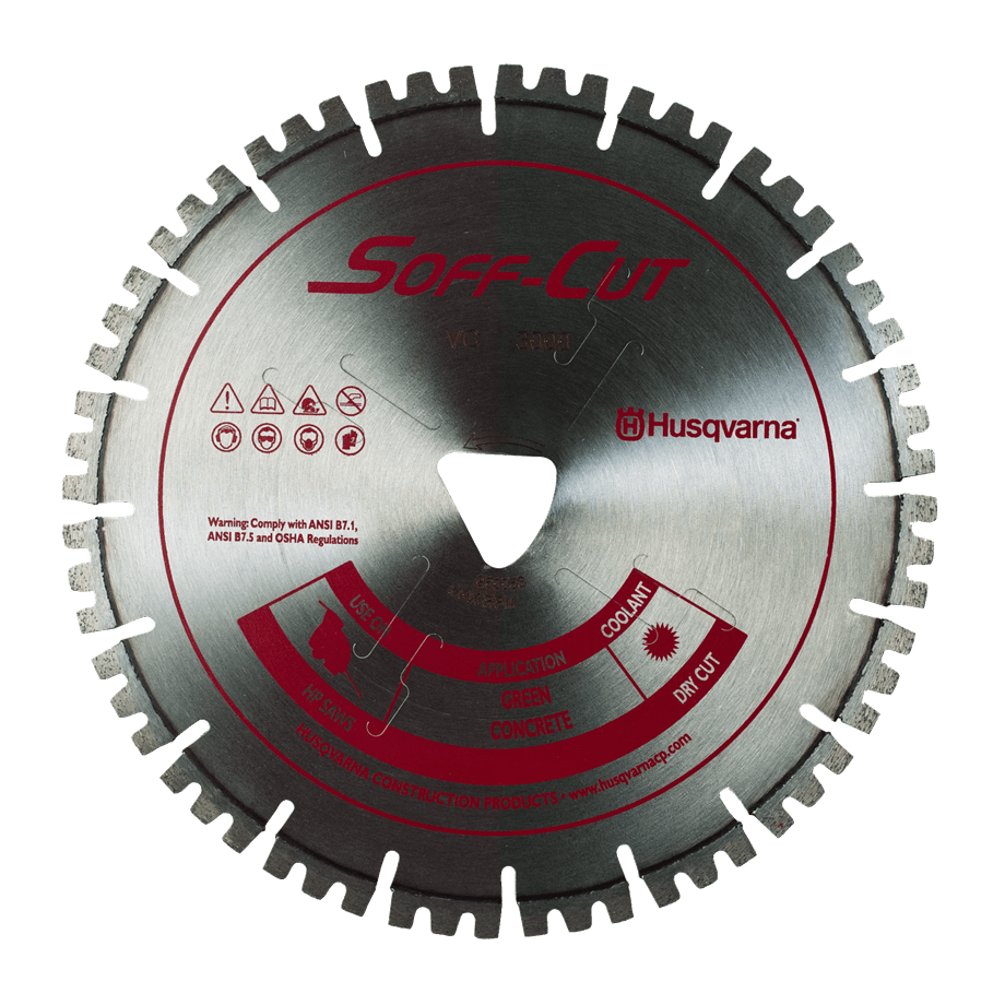 Soff Cut Vari-Cut Red Early Entry Husqvarna Diamond Blade