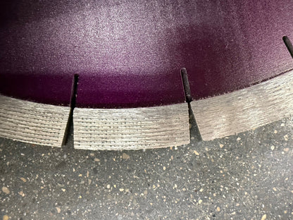 Purple 12" / 13.5" Early Entry Green Concrete Aligned Diamond Blade