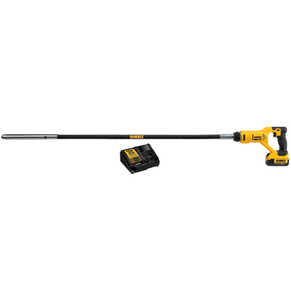 DeWalt DCE531M1 20V MAX concrete pencil vibrator kit with battery and charger