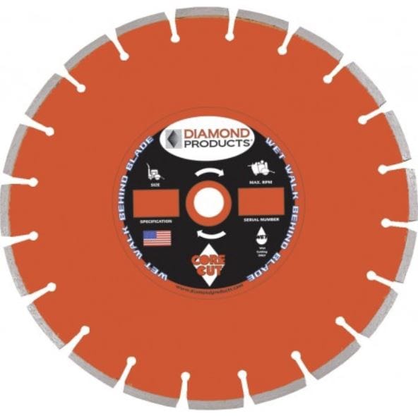 Heavy Duty Orange Cured Concrete Wet Diamond Blade