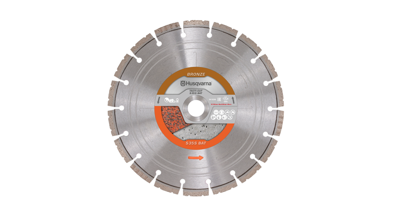 Husqvarna TACTI-CUT S35S 10" Silent Core Diamond Blade for Battery Saws