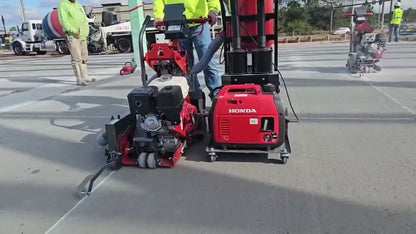 Gorilla GS-330 early entry saw and vacuum in use on a jobsite