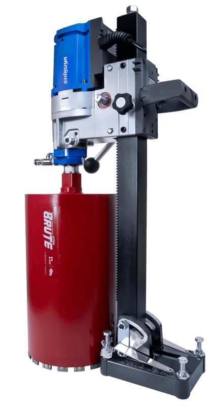 Shibuya TS-165 PRO Core Drill Rig | Angle Base | 2-Speed | 10" Bit Capacity