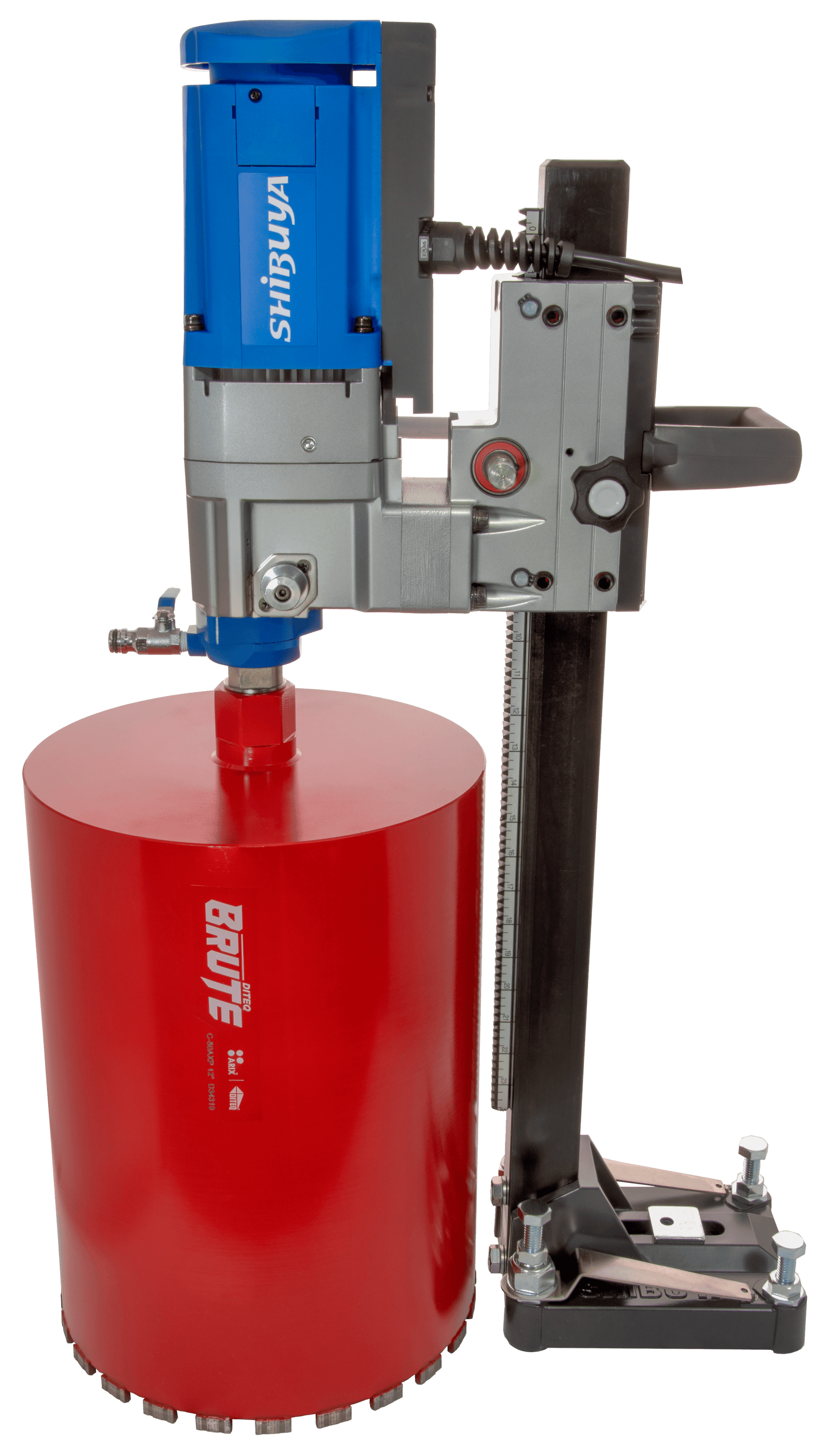 Shibuya TS-255 PRO Core Drill Rig | Fixed Base | 2-Speed | 12" Bit Capacity