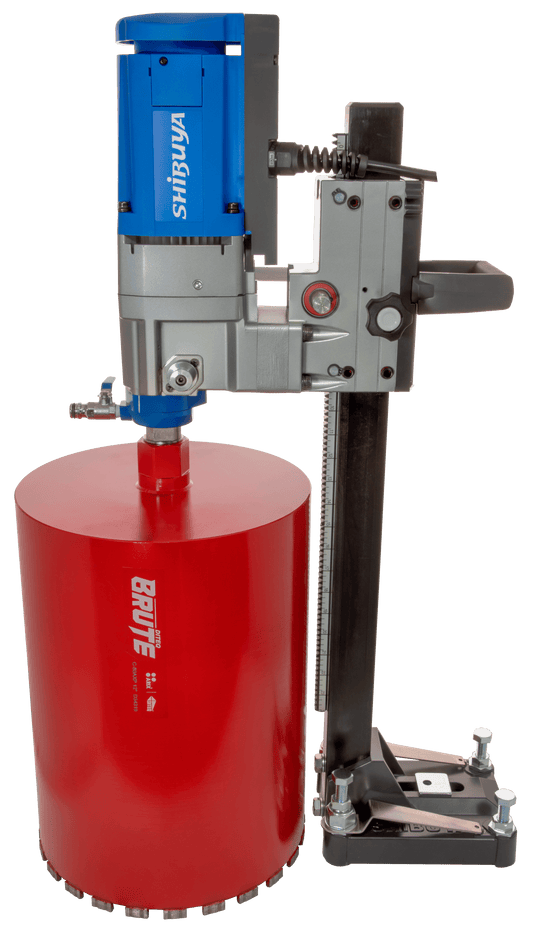 Shibuya TS-255 PRO Core Drill Rig | Fixed Base | 2-Speed | 12" Bit Capacity
