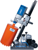 Shibuya TS-255 PRO ABV Core Drill Rig | Vacuum Base + Pump | 2-Speed | 12" Bit