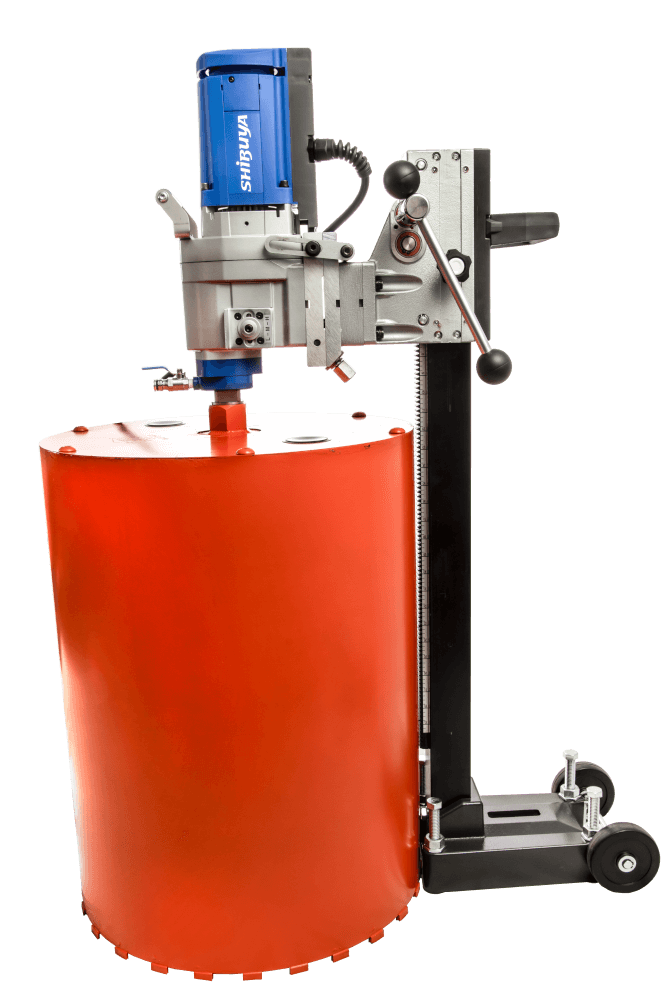 Shibuya TS-405 PRO Core Drill Rig | Fixed Base | 3-Speed | 18" Bit (20.75" w/ Spacer)