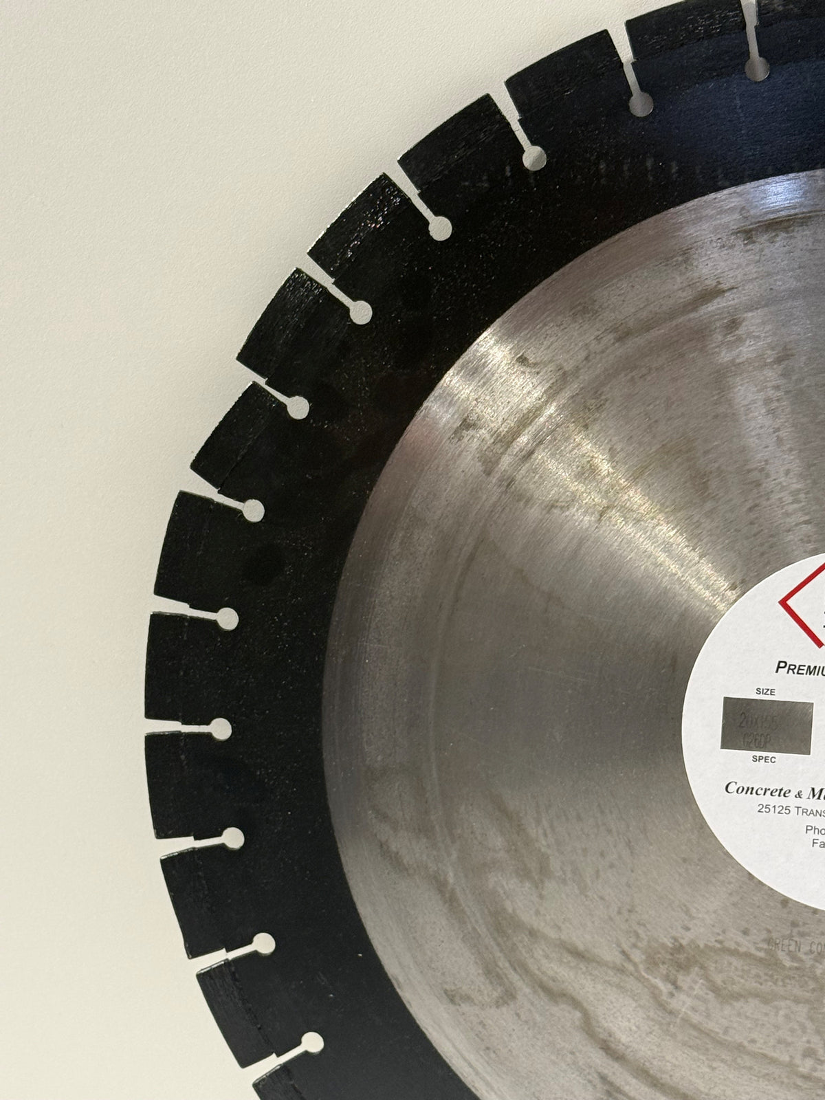 G26 Green Concrete / Asphalt 20" x .155 Diamond Blade