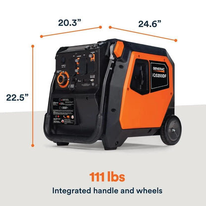 Generac IQ5200 5,200 Watt Dual Fuel 50-State Portable Inverter Generator with COsense Technology
