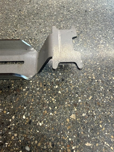 Gorilla GCT-8-54-R2 skid plate end bracket close-up