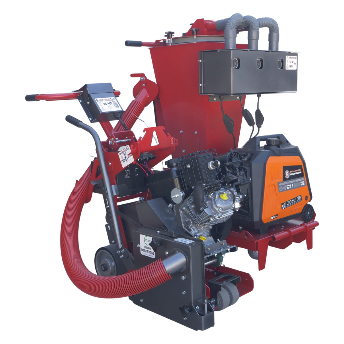 Gorilla GS443 self-propelled early entry saw and vacuum combo