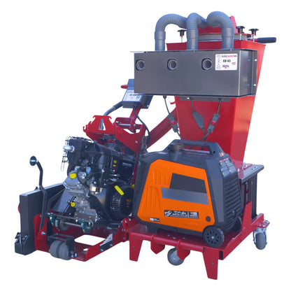 Gorilla GS443 engine side with generator tray