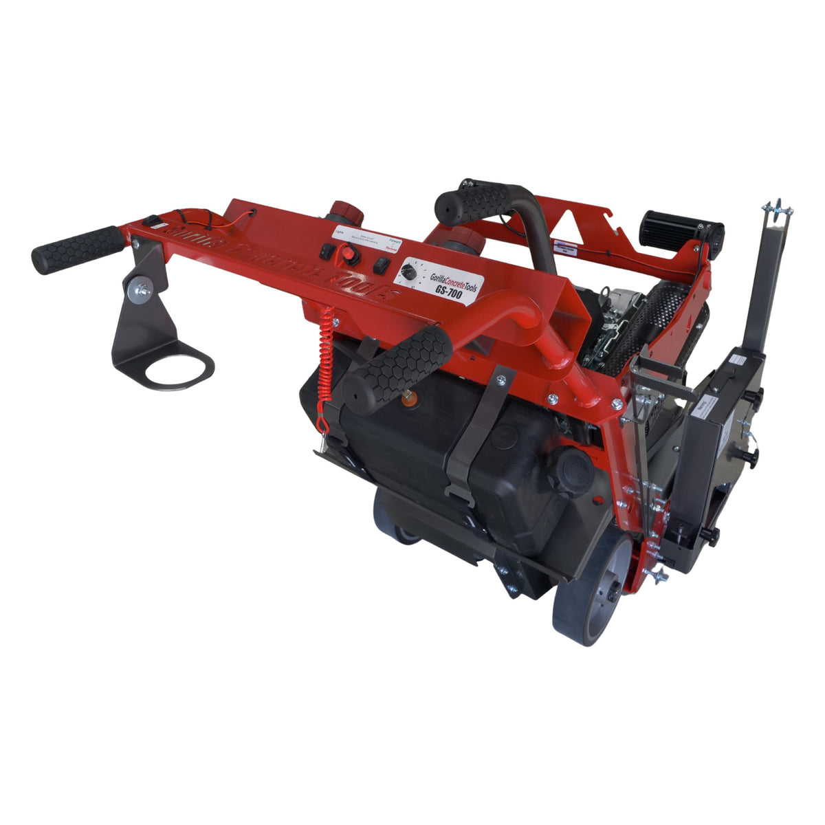 Gorilla GS700 top view of handle and controls