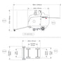 Load image into Gallery viewer, M250 10HP Electric Self-Propelled Merit Walk Behind Saw