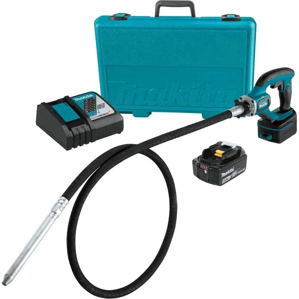 Makita 18V LXT Lithium-Ion Cordless 8 Ft. Concrete Vibrator Kit (5.0Ah)