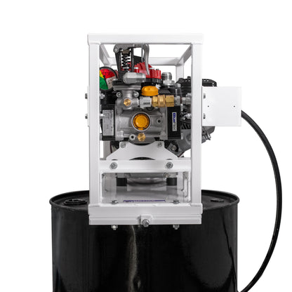 Minnich Multi-Purpose Sprayer diaphragm pump and pressure gauge detail
