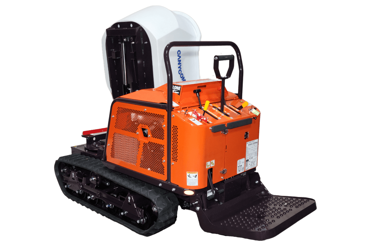 SC75PD Pivot Dump Stand-on Rubber Track Buggy