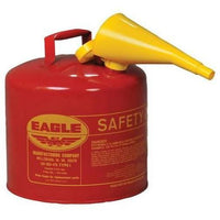 5 Gallon Gasoline Red Type I Safety Can With Funnel