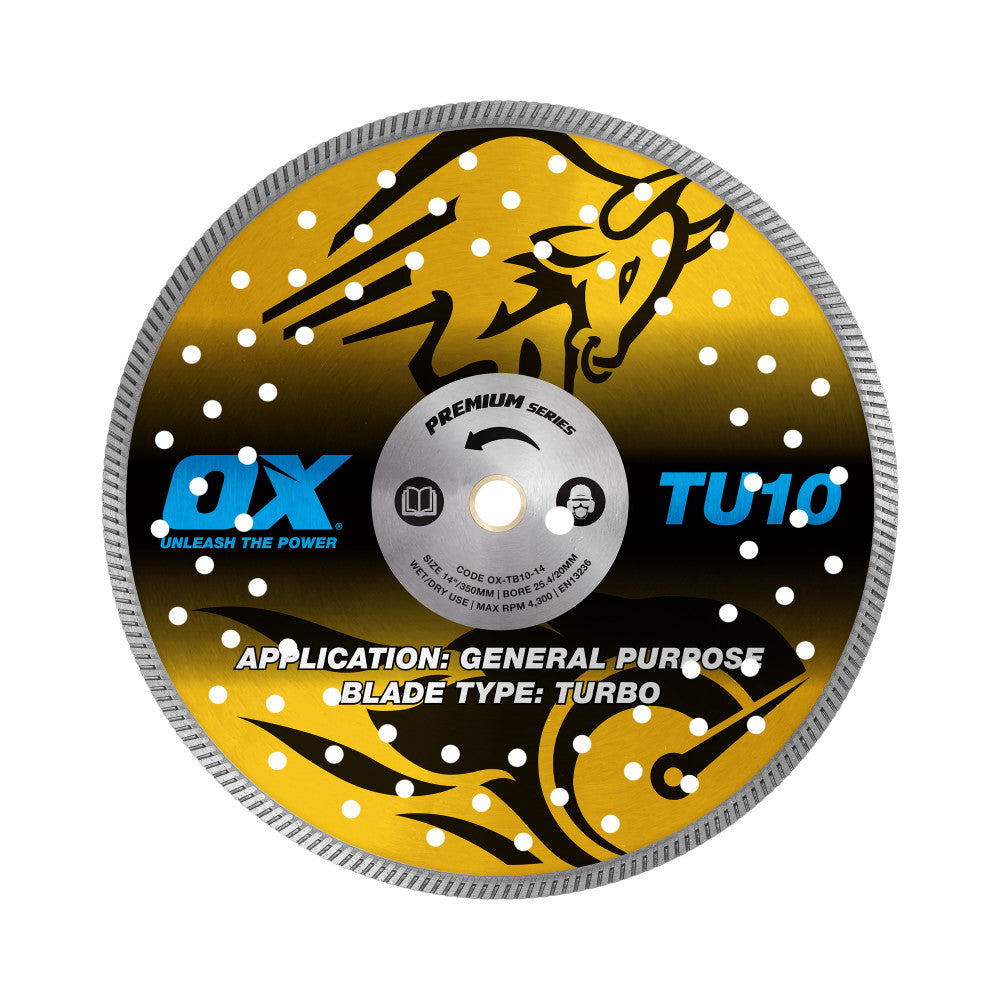 OX Trade Turbo 14" Universal/Hard Diamond Blade