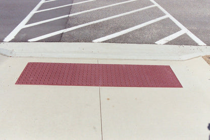 Replaceable Cast In Place Brick Red ADA Tile #20109