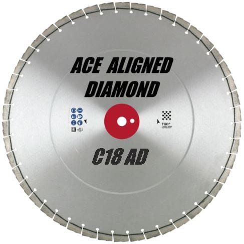 ACE C18 AD Aligned Diamond Professional Saw Blade For Hard Concrete