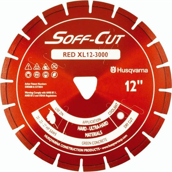 Soff Cut Excel 3000 Series Red Husqvarna Diamond Blade