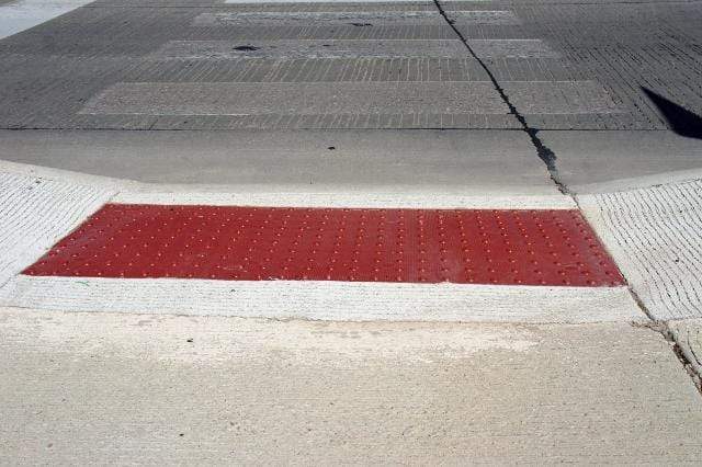 Replaceable Cast In Place Clay Red ADA Tile #22144