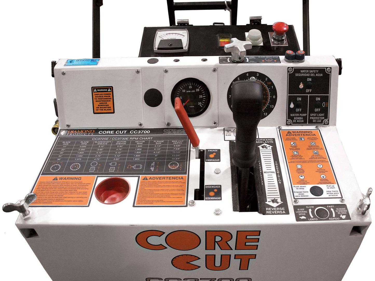 CC3700E Electric Core Cut Walk Behind Saw