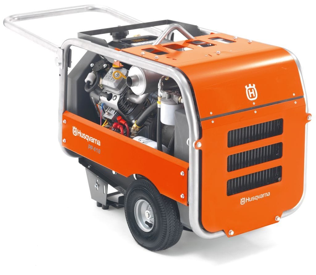 PP518 Husqvarna Briggs-Vanguard Gas Engine Hydraulic Power Unit, 5-10 GPM