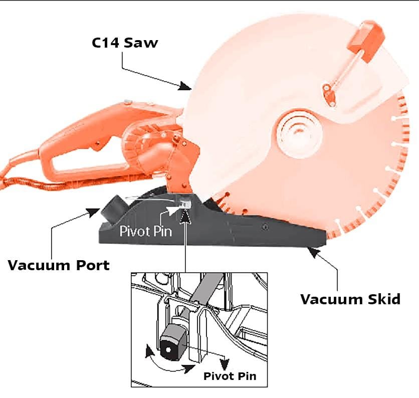 C14 Electric Hand Held Wet Concrete Saw